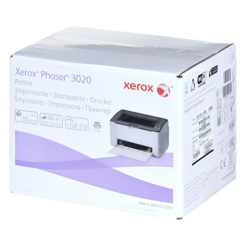 Лазерный принтер Xerox Phaser 3020 (3020V_BI) с Wi-Fi